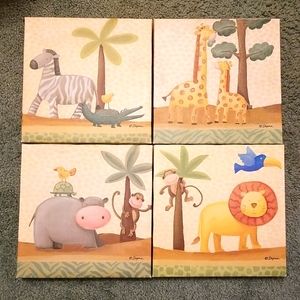 Stretch Canvas set of 4 prints